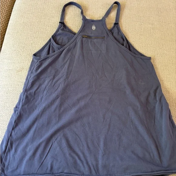 Free People Hot Shot Mini Dress Blue Indigo SMALL - Picture 5 of 5